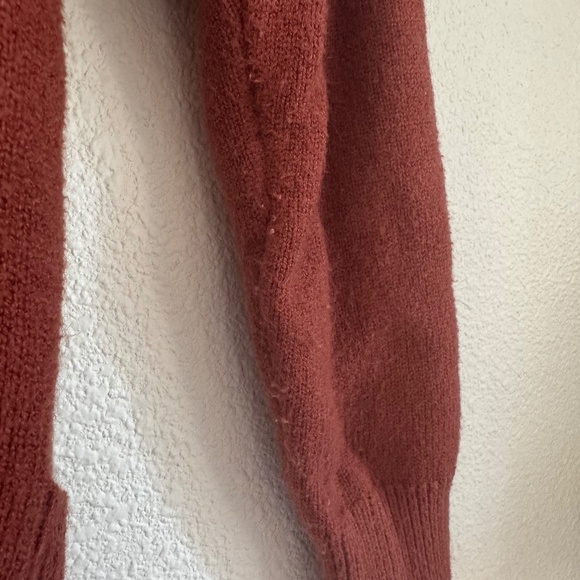 Burnt Orange Cardigan Sweater - Picture 7 of 7
